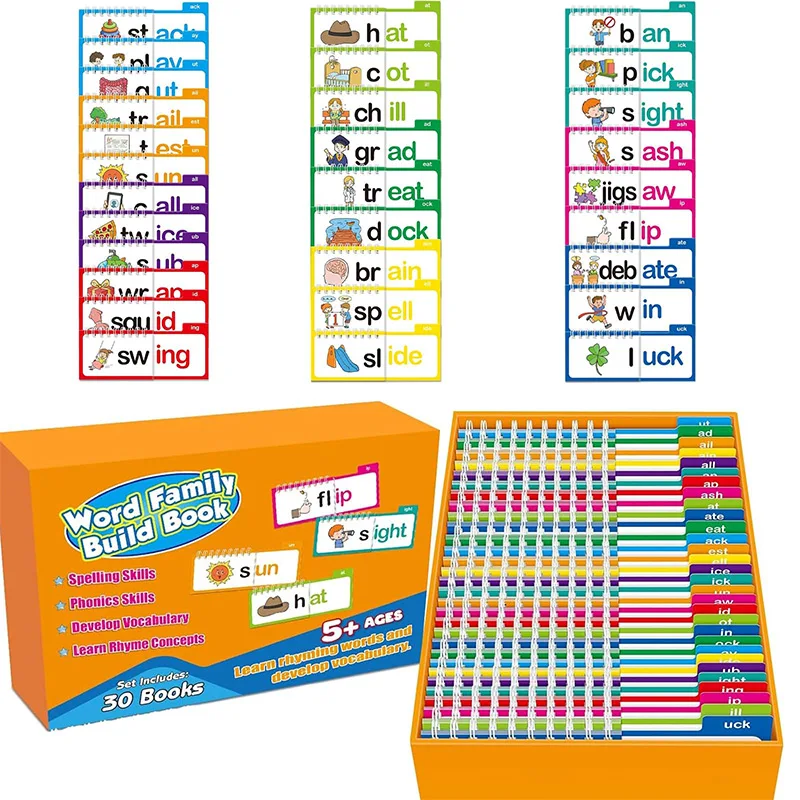 30권 읽고 맞추기 플립북 어휘 플래시 카드 교육용 독 - Kids Education Rhymes 리뷰 및 가격