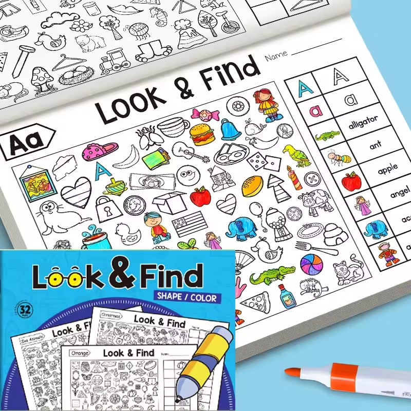 유아를 위한 찾기 및 색칠하기 책 32페이지 조기 교육 - Kids Education Activities 리뷰 및 가격