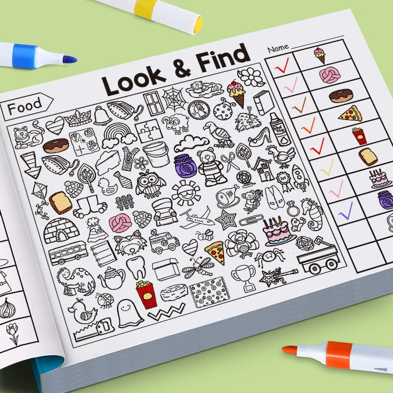 유아를 위한 찾기 및 색칠하기 책 32페이지 조기 교육 - Kids Education Activities 리뷰 및 가격
